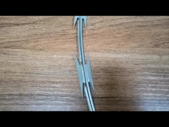 vedação anti-corte com Concertina Razor Wire 3,5m de altura pesado pequeno buraco para a prisão