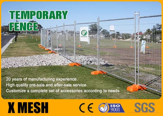 Tamanho regular de Mesh Fencing Portable Fence Panels 2400 W*2100 H do metal