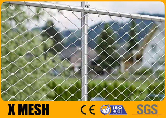 9 calibre 50x50mm 6 pés de cerca Panels Wire Mesh Security Fence do elo de corrente