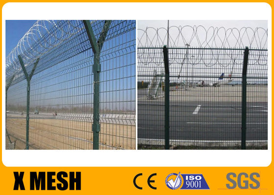 Vida de utilização longa alta da resistência de oxidação do comprimento da cerca de segurança aeroportuária 2.5m 3m