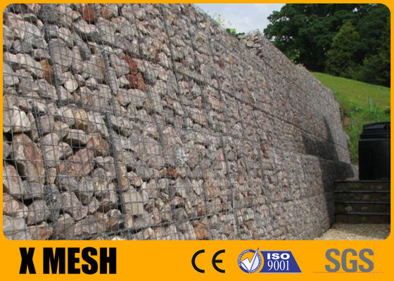 o fio Mesh Baskets Retaining Walls Hot de 50x50mm galvanizou