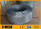 Malha de bobina de tijolo de cor prata com tamanho de furo de 10 mm x 10 mm de comprimento de 10 m