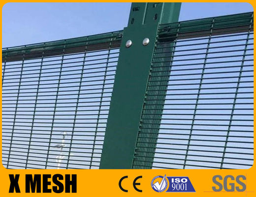 80mm X 100mm Quadrado Post Anti Climb Rede vedação Verde Cor Para Campo Comercial