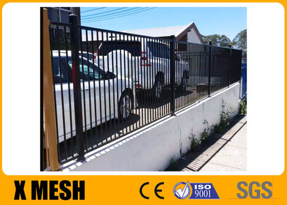 W 96" H 72" cercas decorativas do metal para o trilho da base itar 3