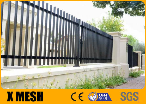 W 96" H 72" cercas decorativas do metal para o trilho da base itar 3